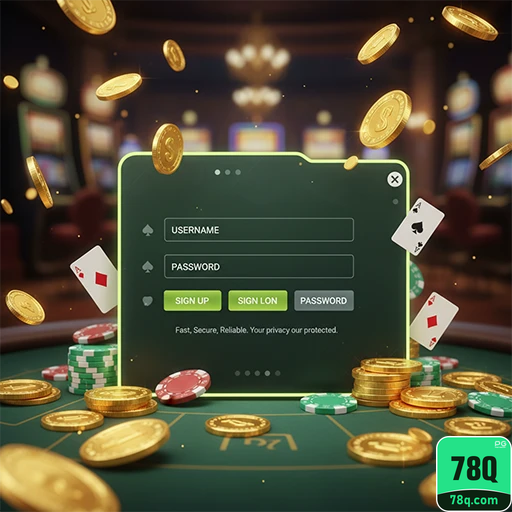 78q.com - fazer login em simples página de login